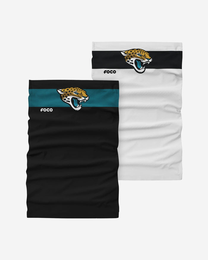 Jacksonville Jaguars Stitched 2 Pack Gaiter Scarf FOCO - FOCO.com