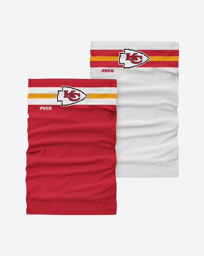 Kansas City Chiefs Stitched 2 Pack Gaiter Scarf FOCO - FOCO.com