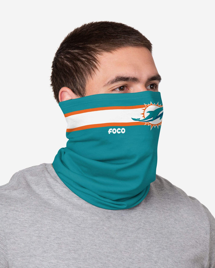 Miami Dolphins Stitched 2 Pack Gaiter Scarf FOCO - FOCO.com