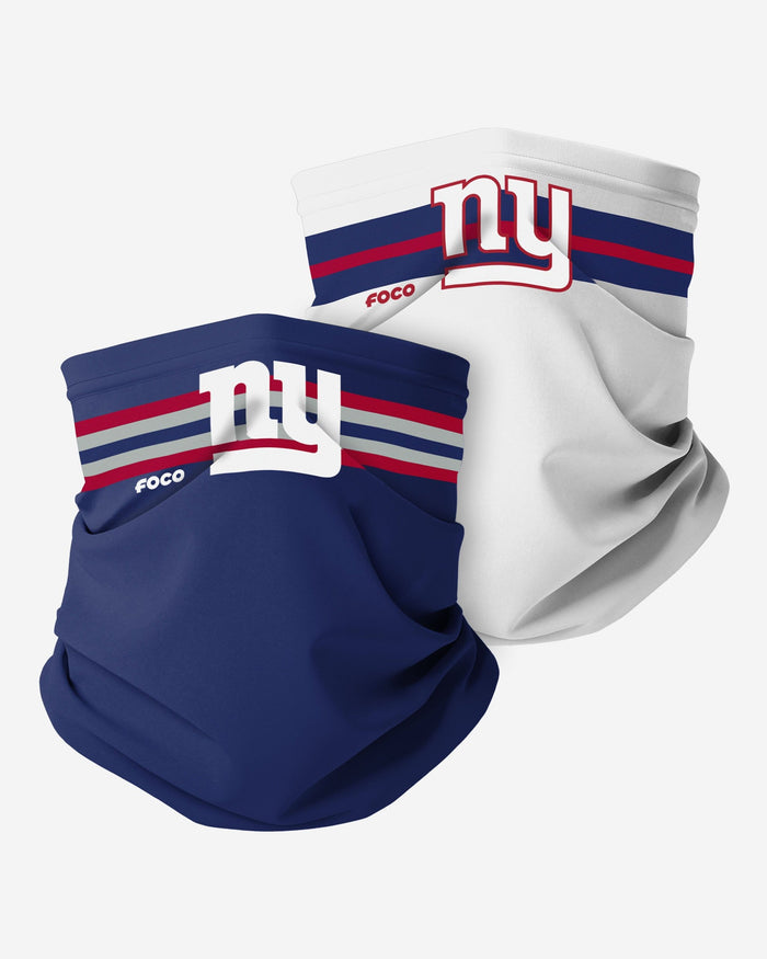 New York Giants Stitched 2 Pack Gaiter Scarf FOCO - FOCO.com
