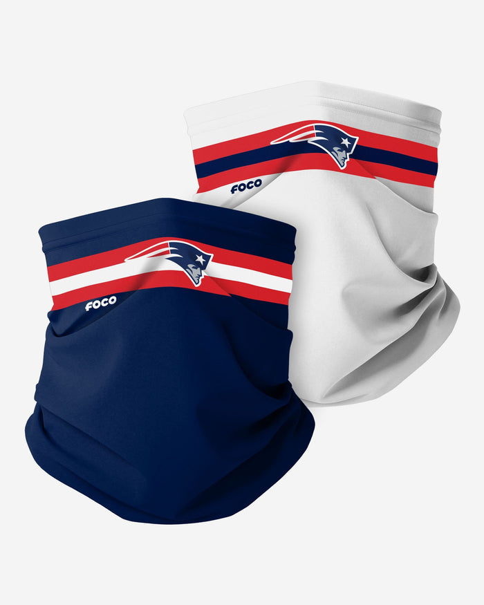 New England Patriots Stitched 2 Pack Gaiter Scarf FOCO - FOCO.com