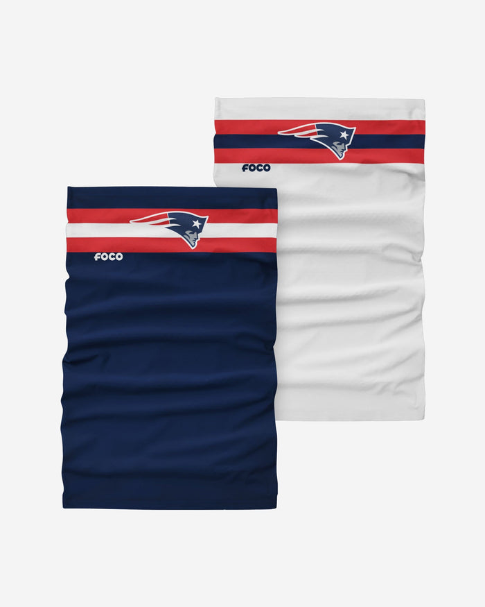 New England Patriots Stitched 2 Pack Gaiter Scarf FOCO - FOCO.com