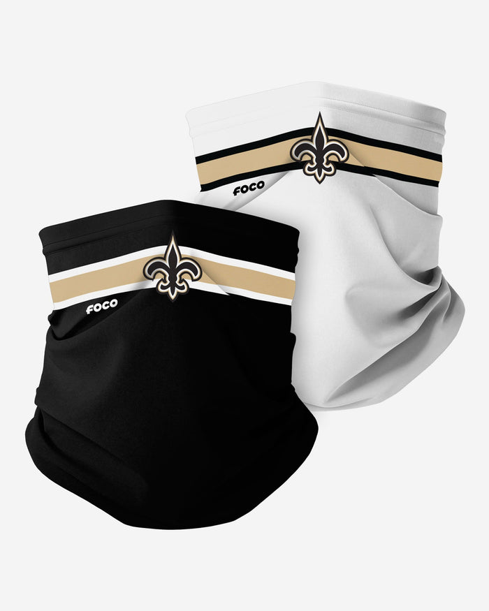 New Orleans Saints Stitched 2 Pack Gaiter Scarf FOCO - FOCO.com