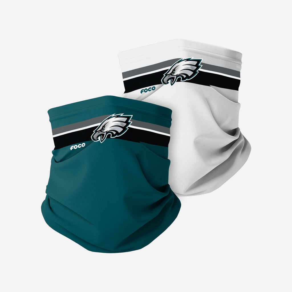 Philadelphia Eagles Stitched 2 Pack Gaiter Scarf FOCO - FOCO.com