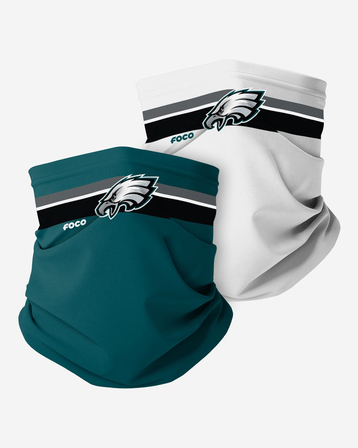 Philadelphia Eagles Stitched 2 Pack Gaiter Scarf FOCO - FOCO.com