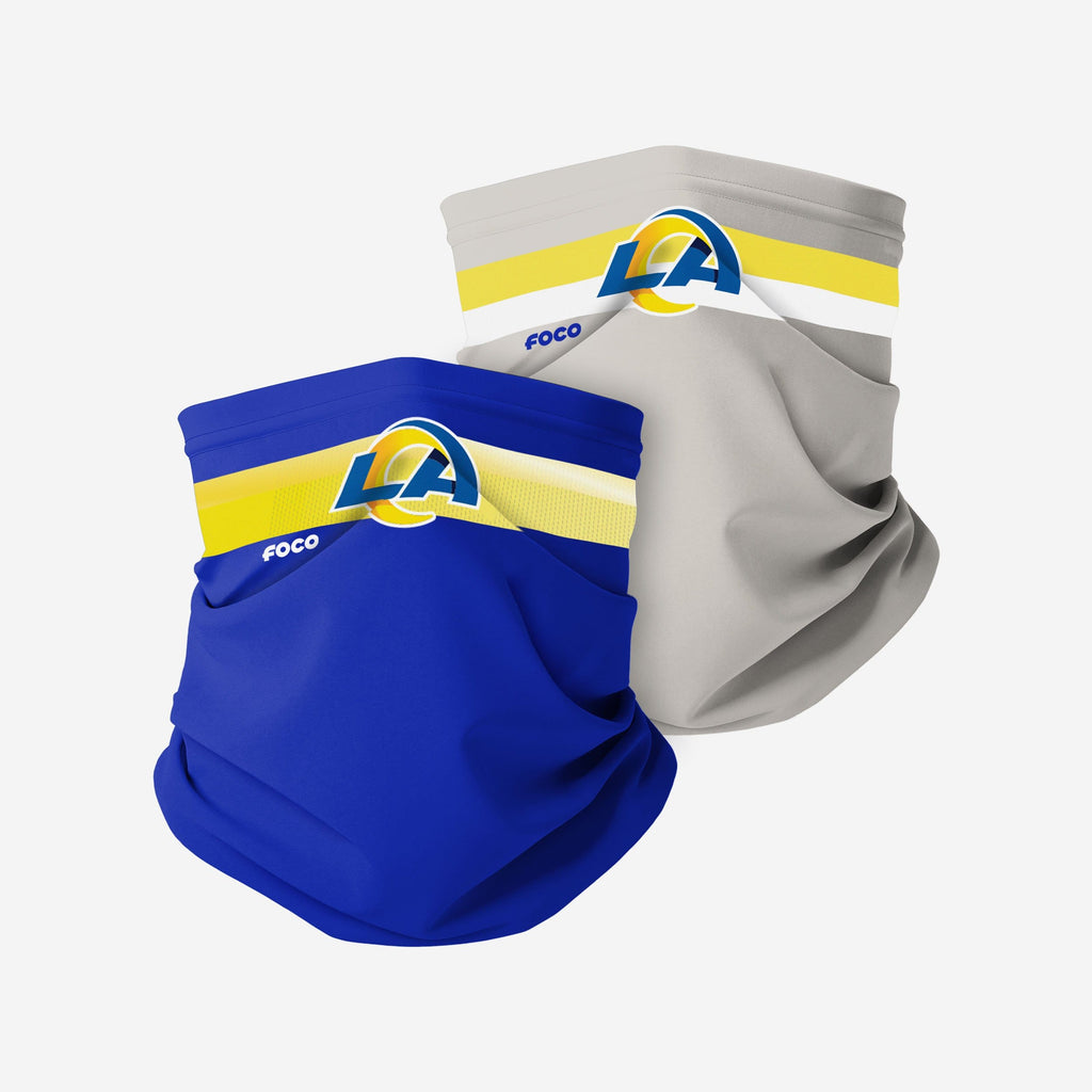 Los Angeles Rams Stitched 2 Pack Gaiter Scarf FOCO - FOCO.com