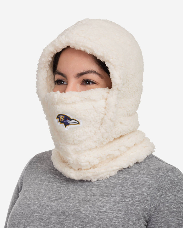 Baltimore Ravens Sherpa Hooded Gaiter FOCO - FOCO.com