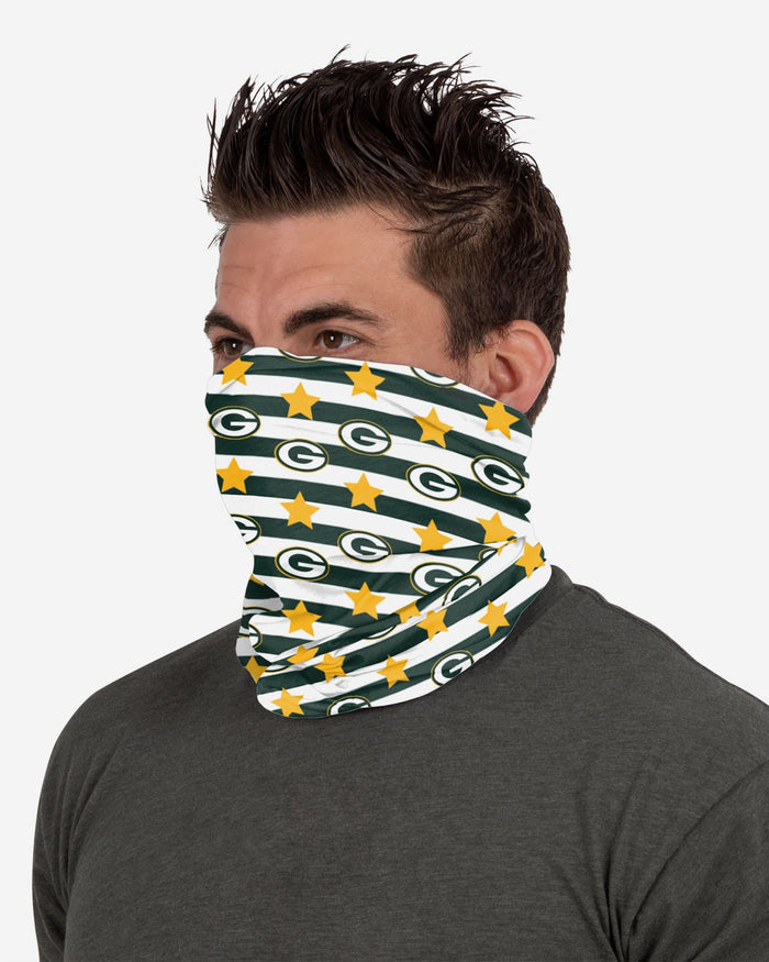 Green Bay Packers Stars & Stripes Gaiter Scarf FOCO - FOCO.com