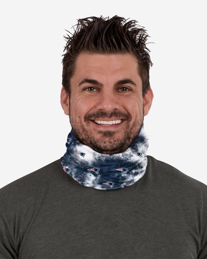 New England Patriots Tie-Dye Gaiter Scarf FOCO - FOCO.com