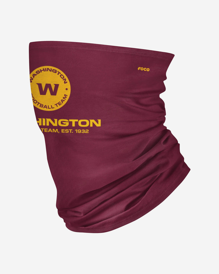 Washington Commanders Team Logo Stitched Gaiter Scarf FOCO - FOCO.com