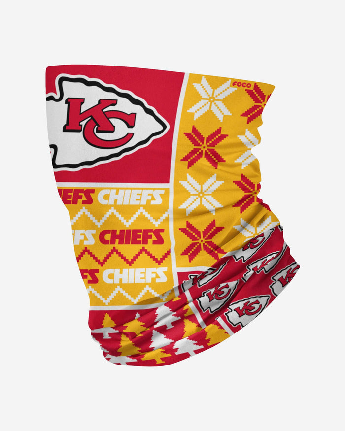 Kansas City Chiefs Busy Block Gaiter Scarf FOCO - FOCO.com