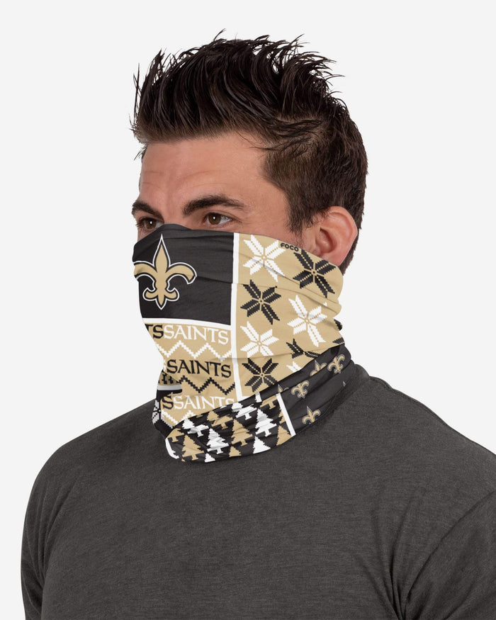 New Orleans Saints Busy Block Gaiter Scarf FOCO - FOCO.com