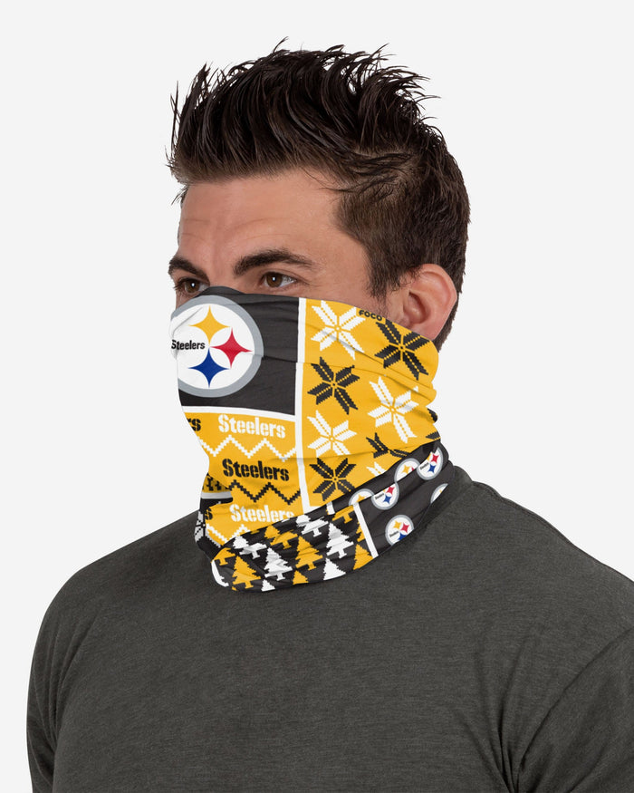 Pittsburgh Steelers Busy Block Gaiter Scarf FOCO - FOCO.com