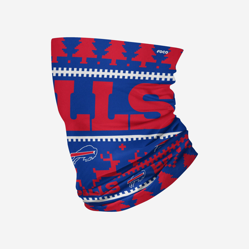 Buffalo Bills Wordmark Holiday Gaiter Scarf FOCO - FOCO.com