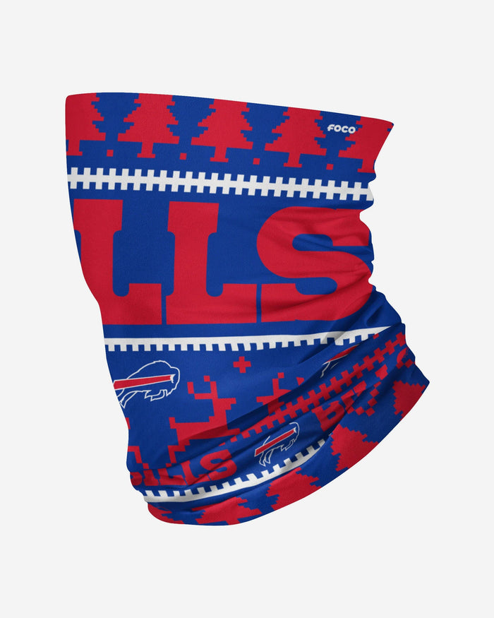 Buffalo Bills Wordmark Holiday Gaiter Scarf FOCO - FOCO.com