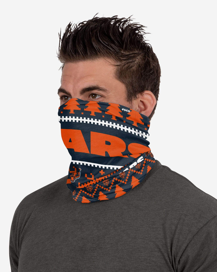 Chicago Bears Wordmark Holiday Gaiter Scarf FOCO - FOCO.com