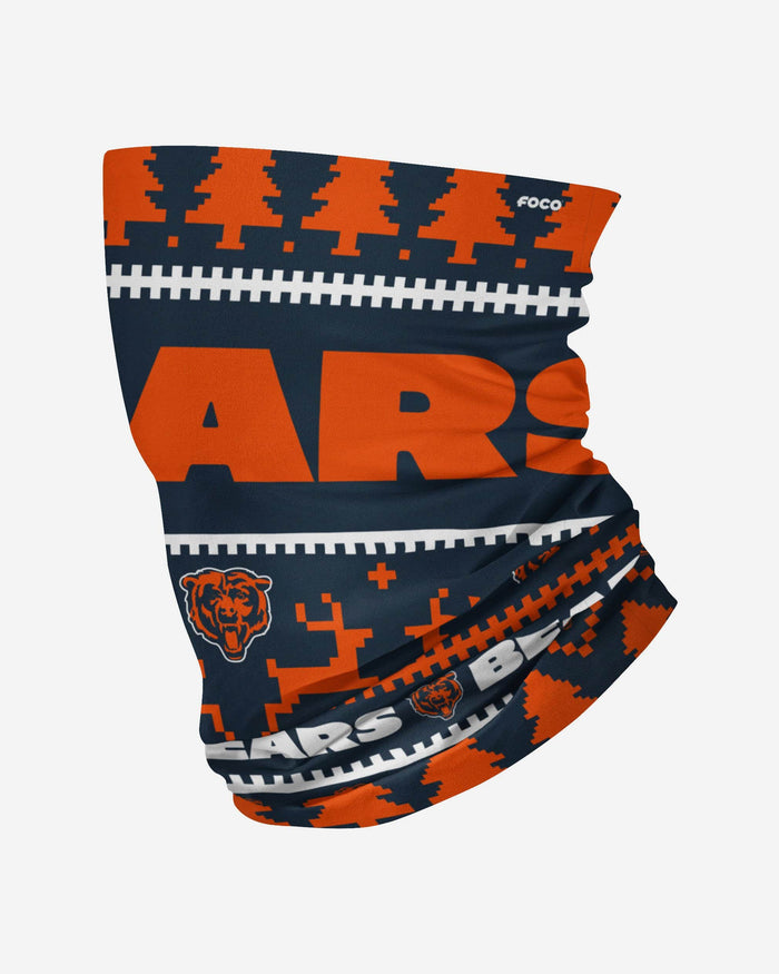 Chicago Bears Wordmark Holiday Gaiter Scarf FOCO - FOCO.com