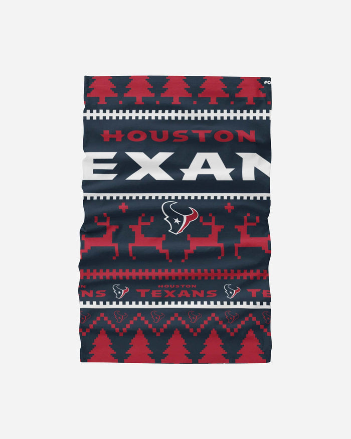 Houston Texans Wordmark Holiday Gaiter Scarf FOCO - FOCO.com