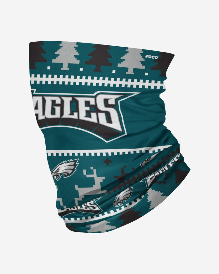 Philadelphia Eagles Wordmark Holiday Gaiter Scarf FOCO - FOCO.com