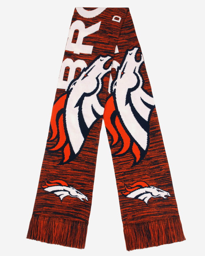 Denver Broncos Wordmark Colorblend Scarf FOCO - FOCO.com