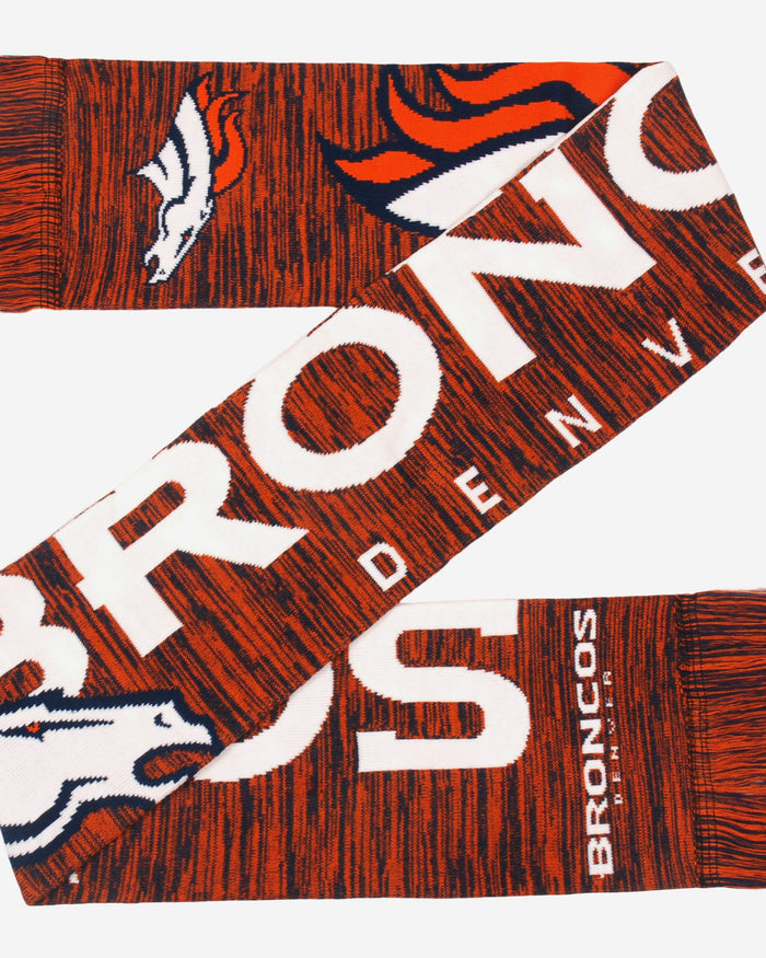 Denver Broncos Wordmark Colorblend Scarf FOCO - FOCO.com