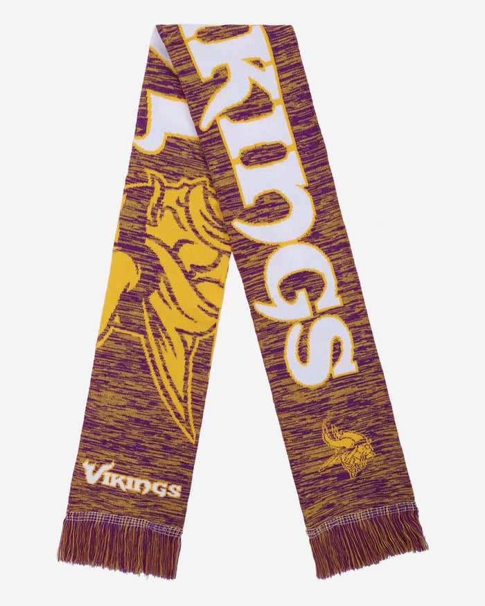 Minnesota Vikings Wordmark Colorblend Scarf FOCO - FOCO.com