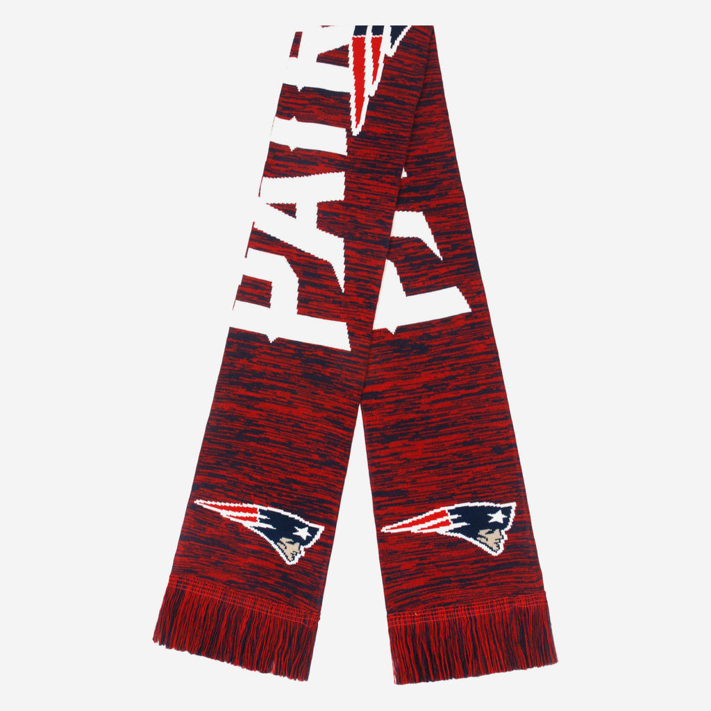 New England Patriots Wordmark Colorblend Scarf FOCO - FOCO.com