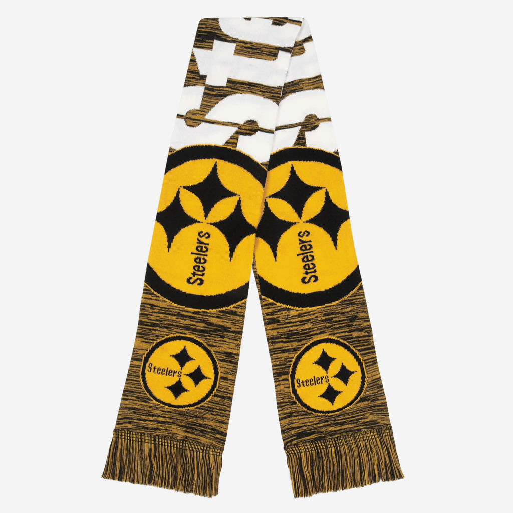 Pittsburgh Steelers Wordmark Colorblend Scarf FOCO - FOCO.com