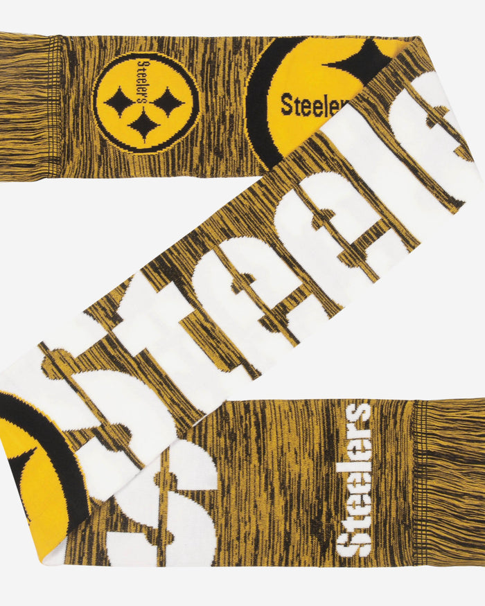 Pittsburgh Steelers Wordmark Colorblend Scarf FOCO - FOCO.com