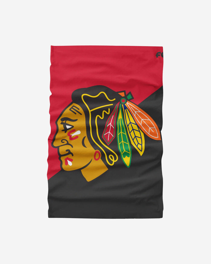 Chicago Blackhawks Big Logo Gaiter Scarf FOCO - FOCO.com