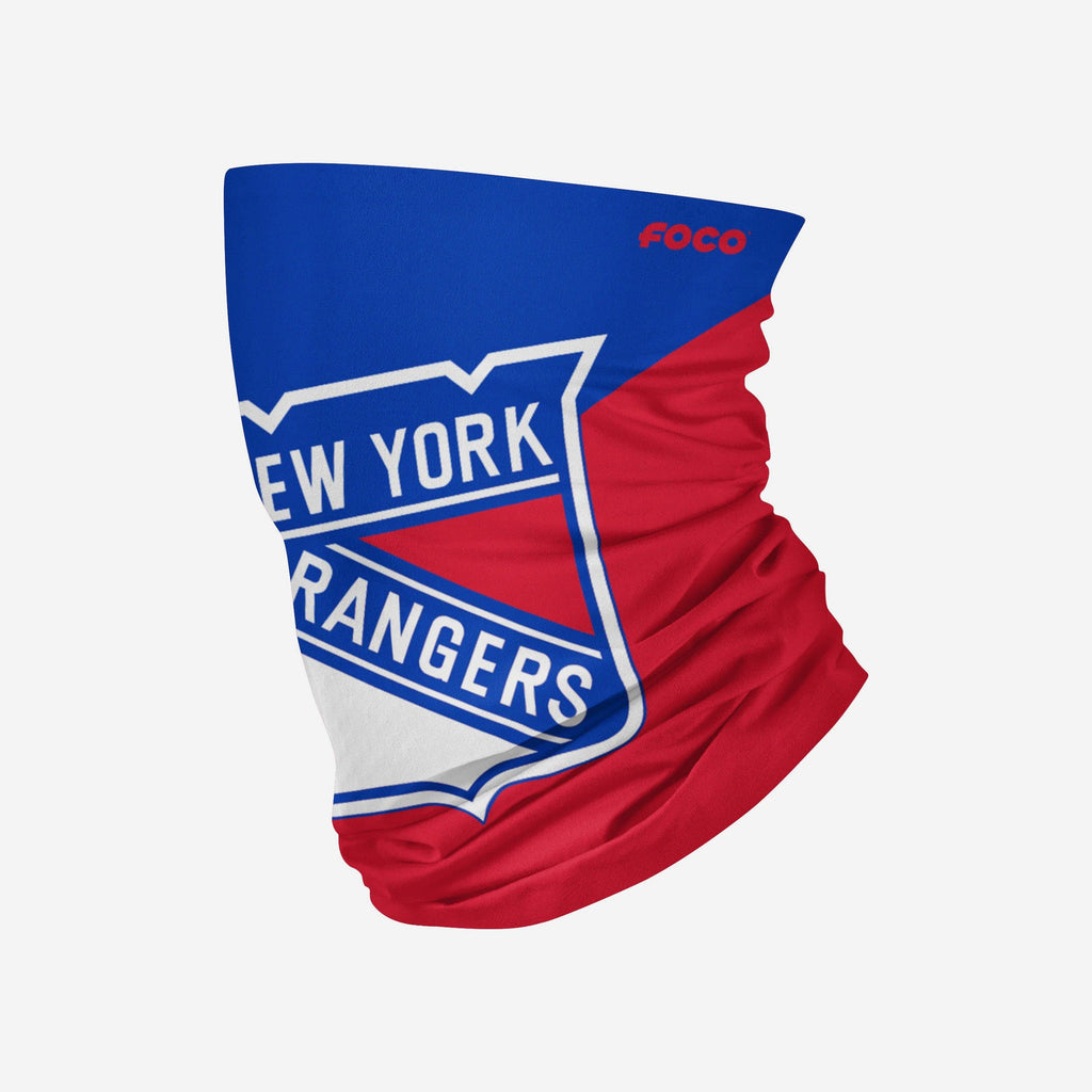 New York Rangers Big Logo Gaiter Scarf FOCO Adult - FOCO.com