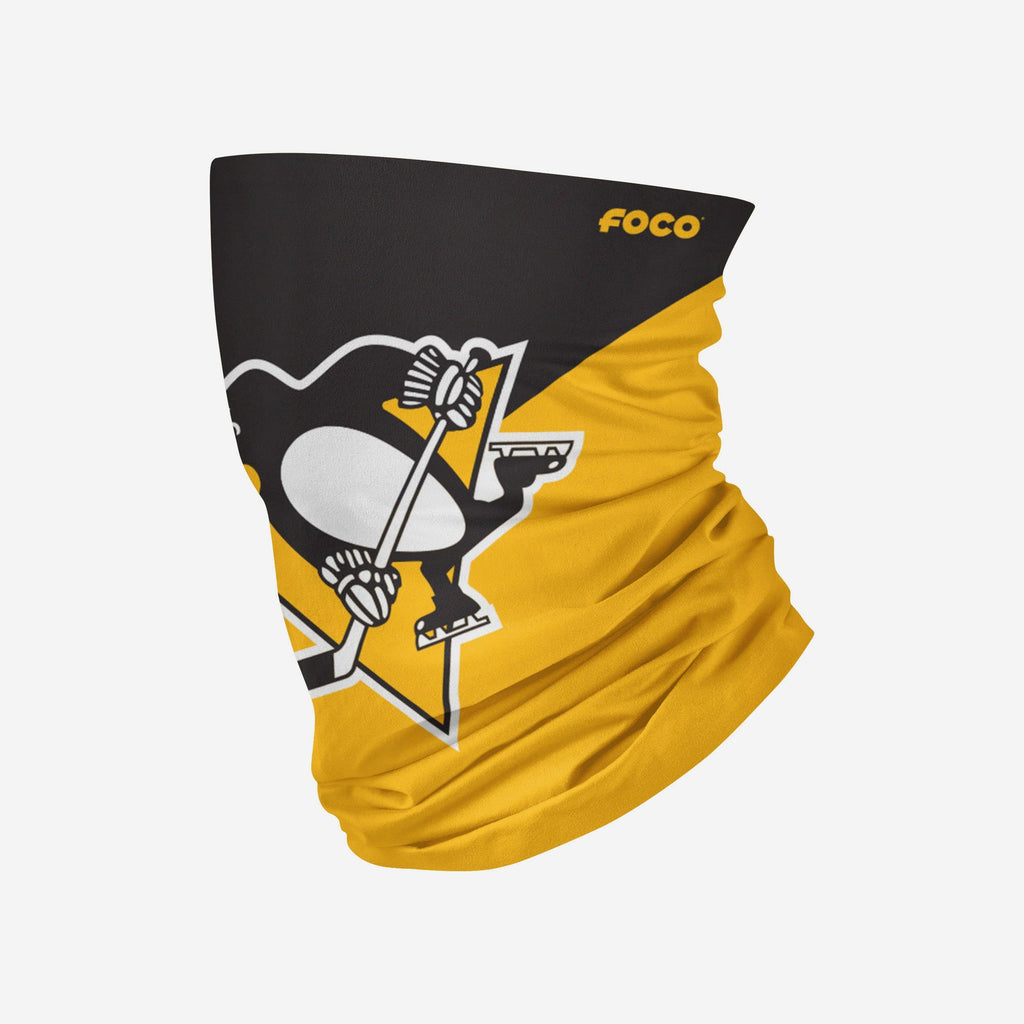 Pittsburgh Penguins Big Logo Gaiter Scarf FOCO Adult - FOCO.com