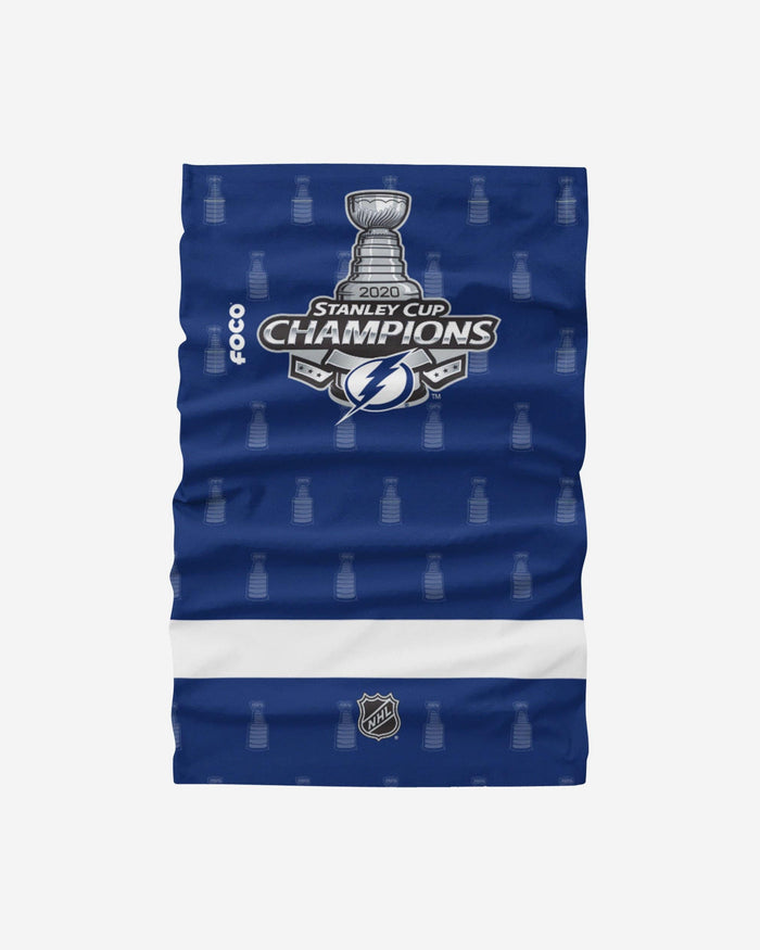 Tampa Bay Lightning 2020 Stanley Cup Champions Gaiter Scarf FOCO - FOCO.com