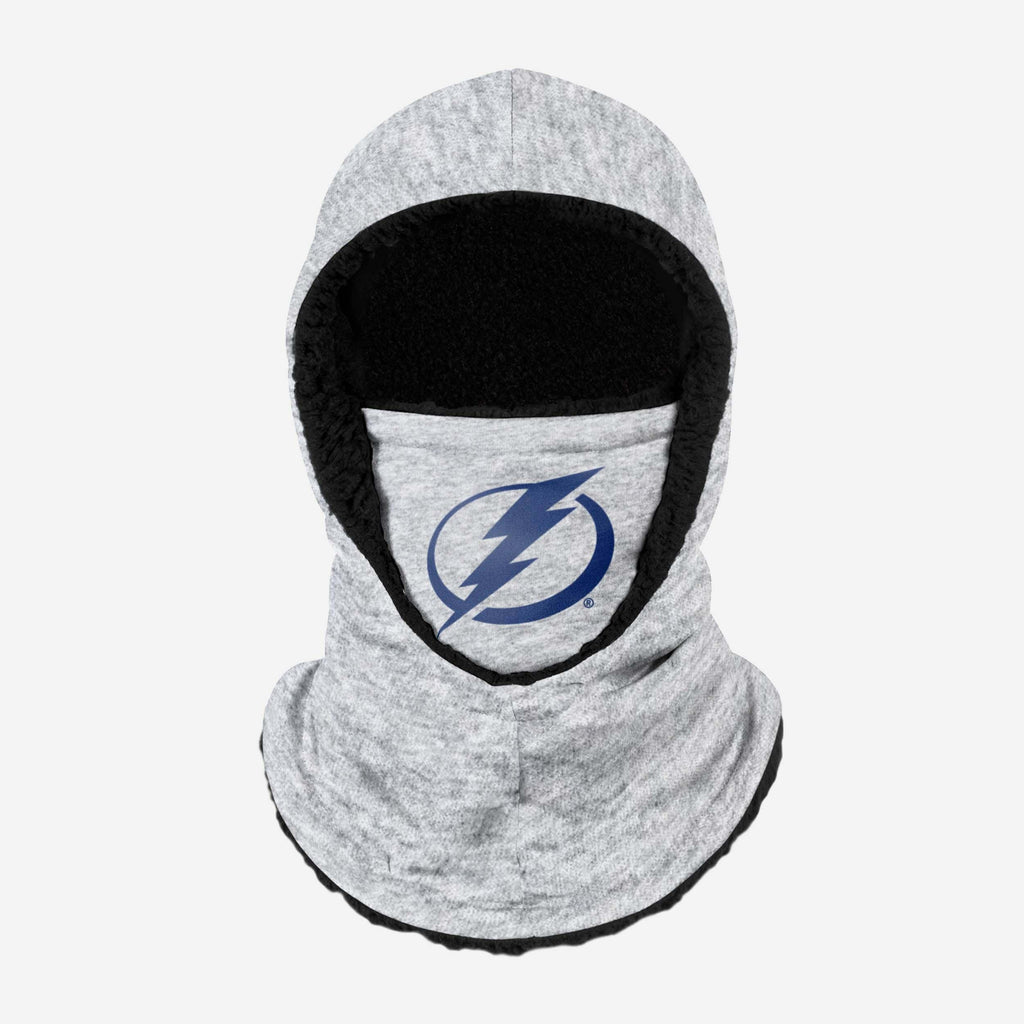 Tampa Bay Lightning Heather Grey Big Logo Hooded Gaiter FOCO - FOCO.com