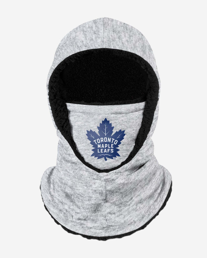 Toronto Maple Leafs Heather Grey Big Logo Hooded Gaiter FOCO - FOCO.com