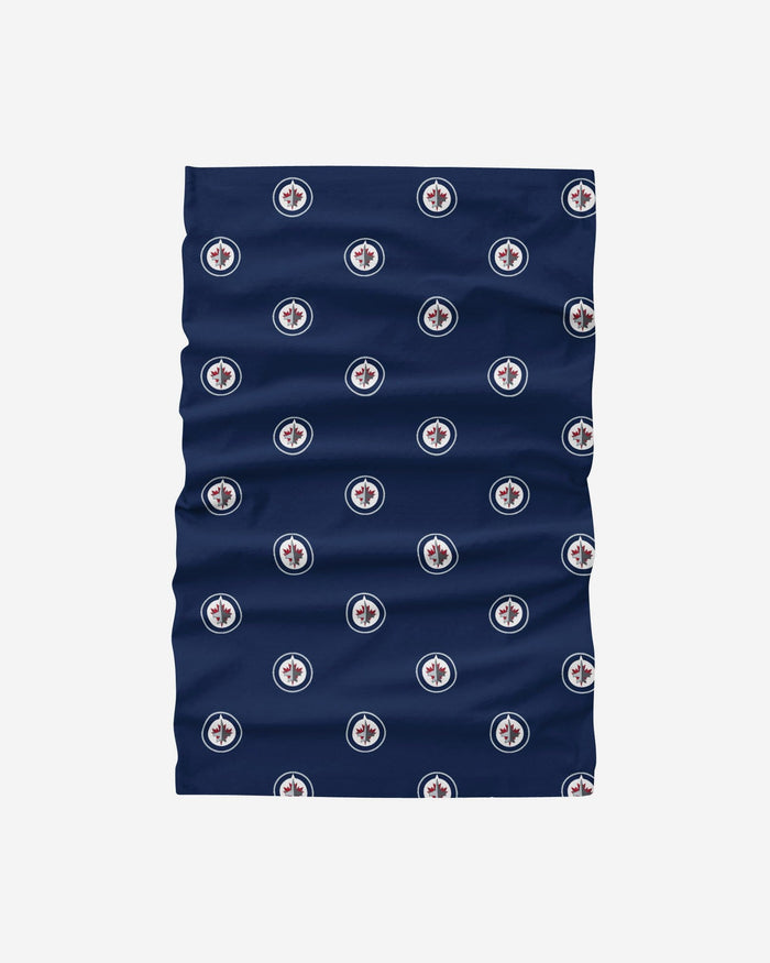 Winnipeg Jets Mini Print Logo Gaiter Scarf FOCO - FOCO.com