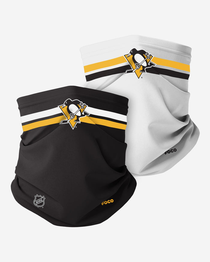 Pittsburgh Penguins Stitched 2 Pack Gaiter Scarf FOCO - FOCO.com