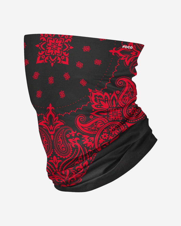 Black & Red Bandana Gaiter Scarf FOCO - FOCO.com