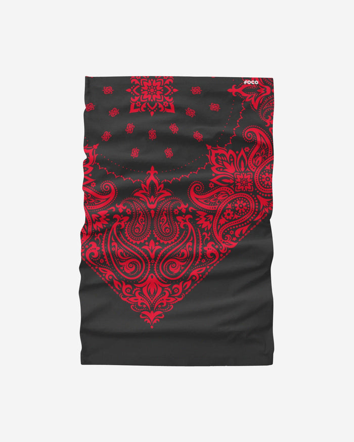 Black & Red Bandana Gaiter Scarf FOCO - FOCO.com