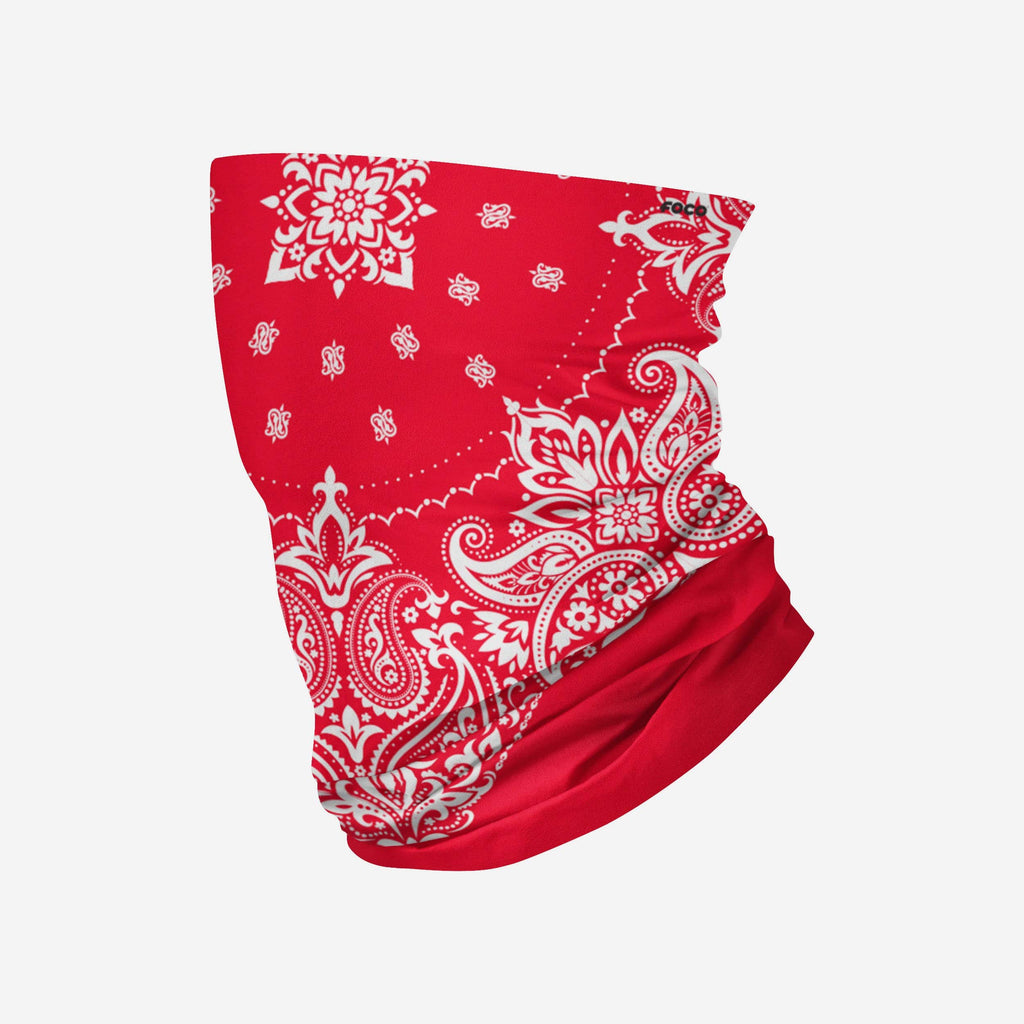 Red & White Bandana Gaiter Scarf FOCO - FOCO.com