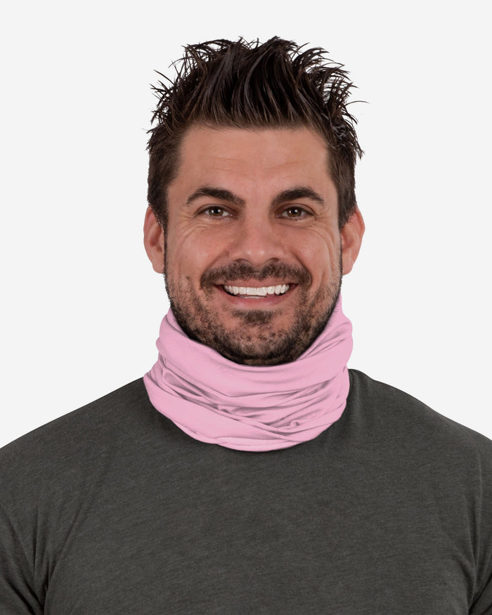 Solid Pastel Pink Gaiter Scarf FOCO - FOCO.com