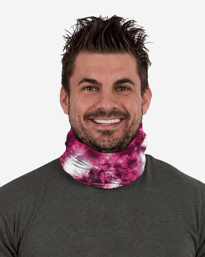 Chicago Bears Pink Tie-Dye Gaiter Scarf FOCO - FOCO.com