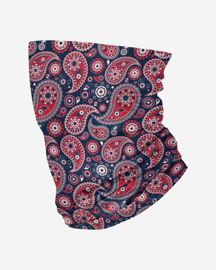 Red White & Blue Paisley Gaiter Scarf FOCO - FOCO.com