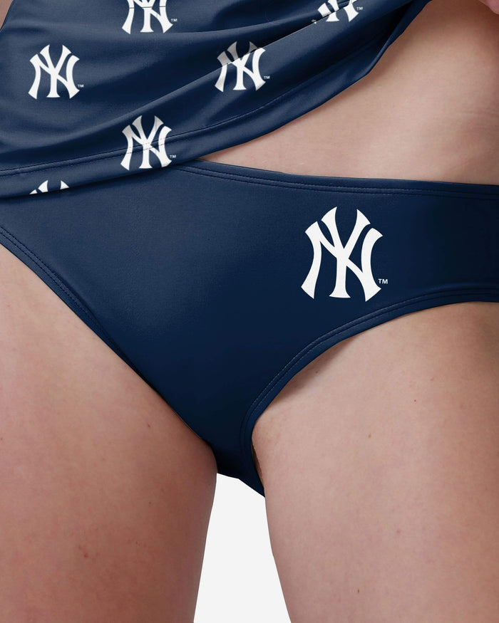 New York Yankees Womens Mini Logo Bikini Bottom FOCO - FOCO.com