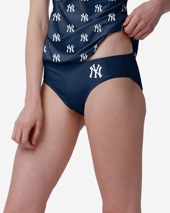 New York Yankees Womens Mini Logo Bikini Bottom FOCO S - FOCO.com