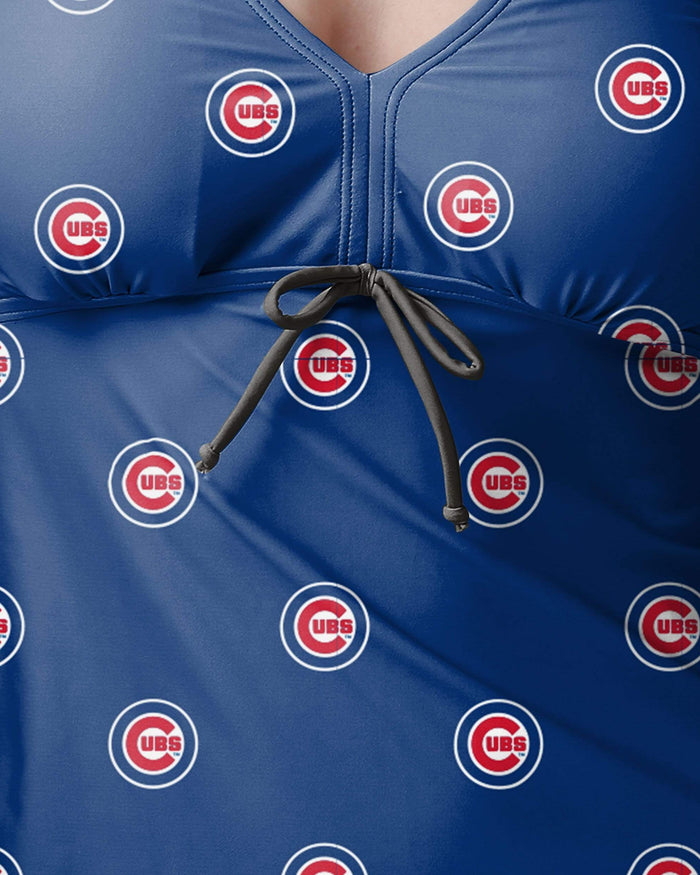 Chicago Cubs Womens Mini Logo Tankini FOCO - FOCO.com