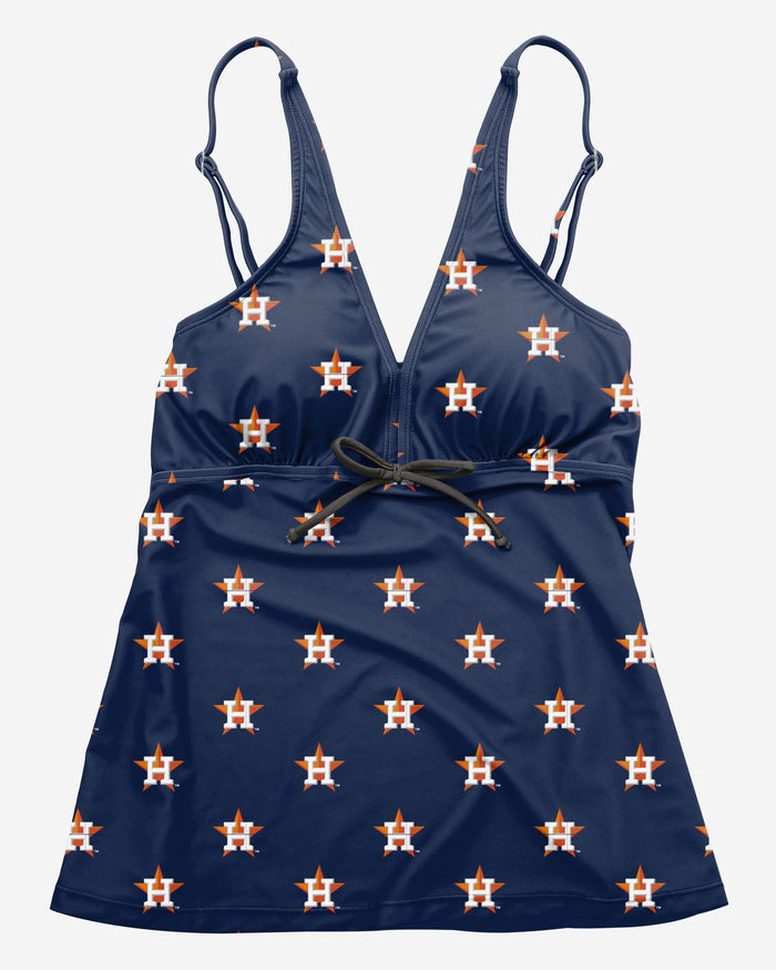 Houston Astros Womens Mini Logo Tankini FOCO - FOCO.com