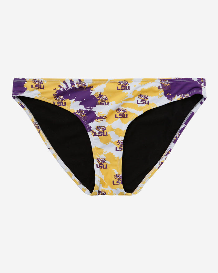 LSU Tigers Womens Paint Splash Bikini Bottom FOCO - FOCO.com