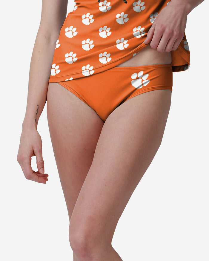 Clemson Tigers Womens Mini Logo Bikini Bottom FOCO S - FOCO.com