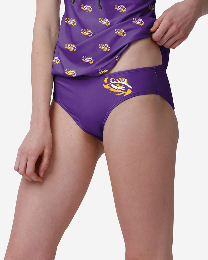 LSU Tigers Womens Mini Logo Bikini Bottom FOCO S - FOCO.com